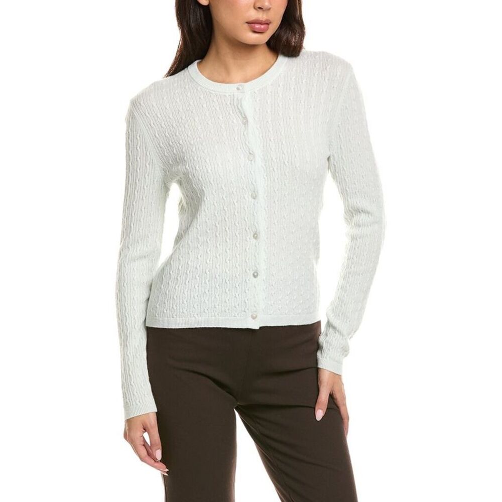 Theory Womens  Textured Pullover Sweater, Ivory